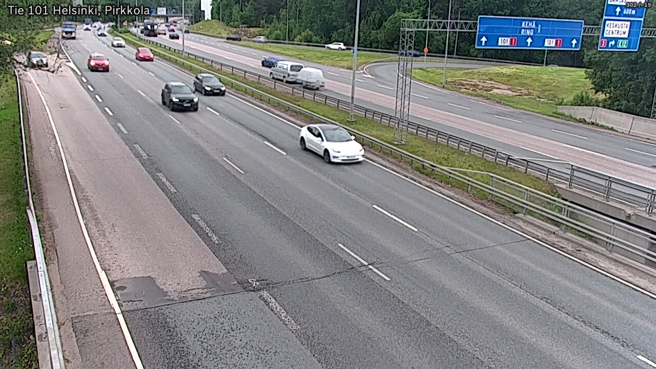 Weather Camera Image Väg 101 Helsingfors Britas, Helsinki, Uusimaa