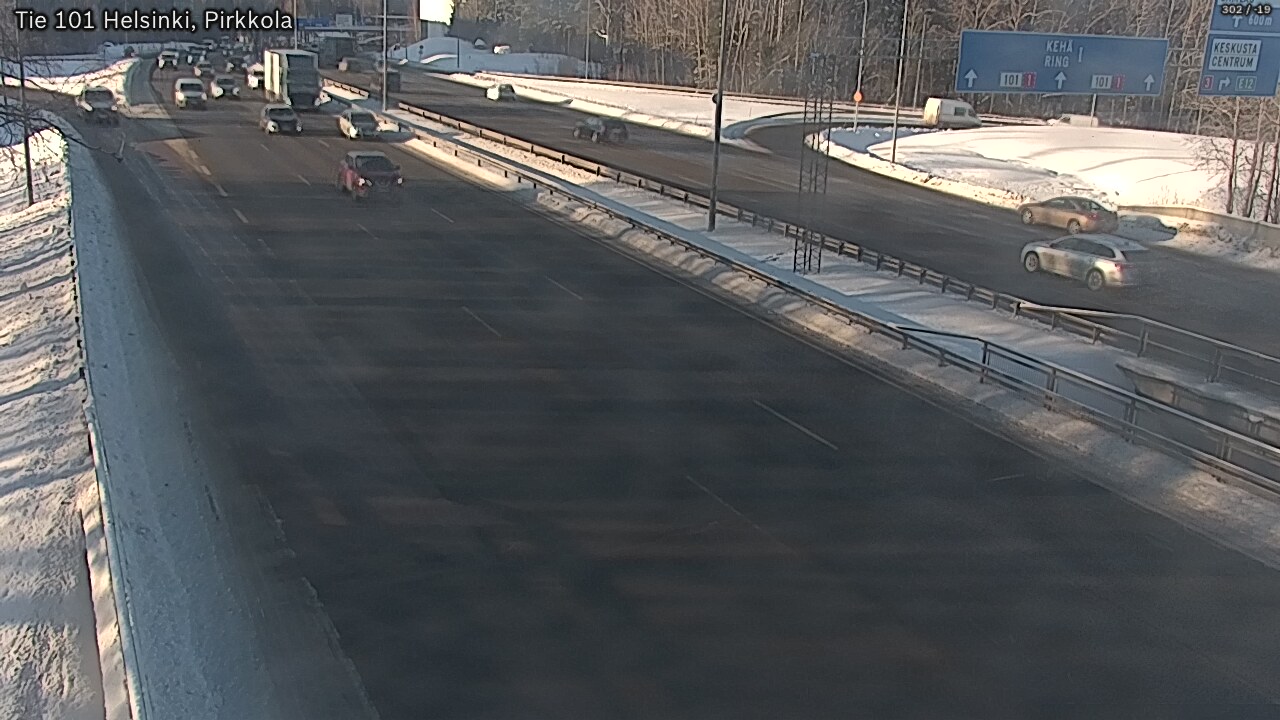 Weather Camera Image Road 101 Helsinki Pirkkola, Helsinki, Uusimaa