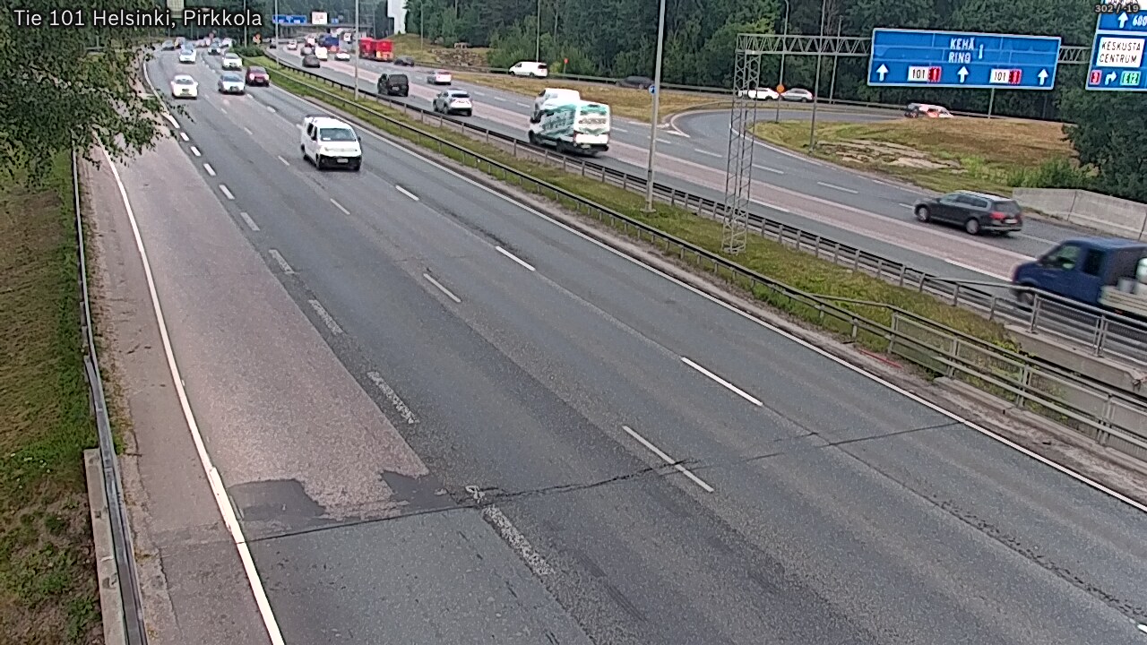 Weather Camera Image Road 101 Helsinki Pirkkola, Helsinki, Uusimaa
