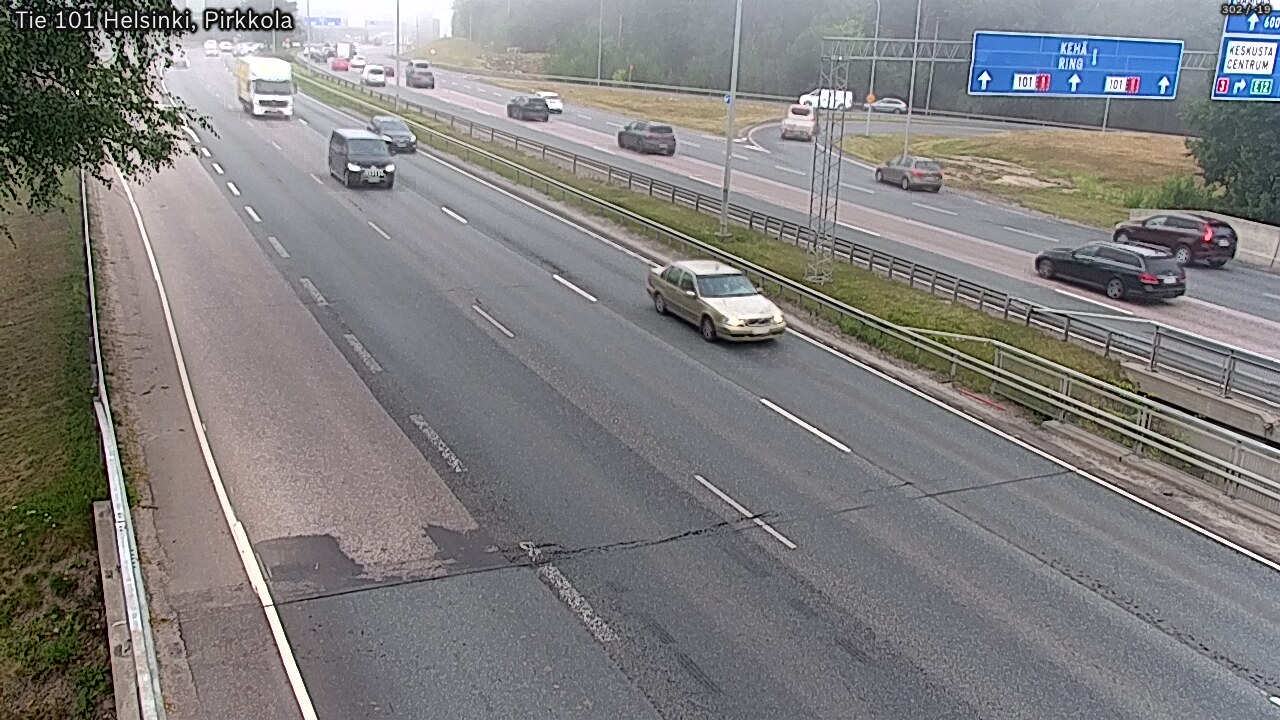 Weather Camera Image Road 101 Helsinki Pirkkola, Helsinki, Uusimaa