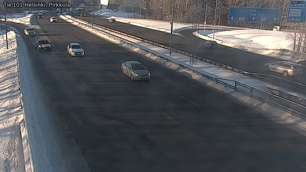 Weather Camera Image Road 101 Helsinki Pirkkola, Helsinki, Uusimaa