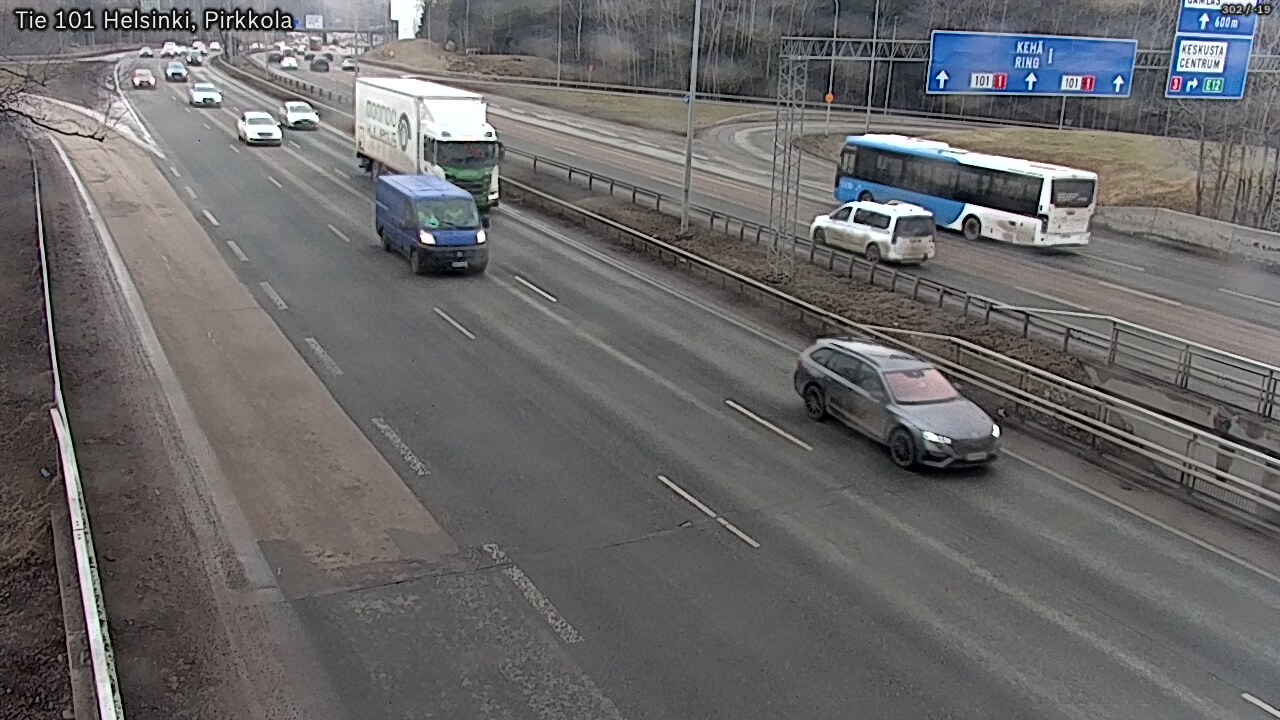 Weather Camera Image Road 101 Helsinki Pirkkola, Helsinki, Uusimaa