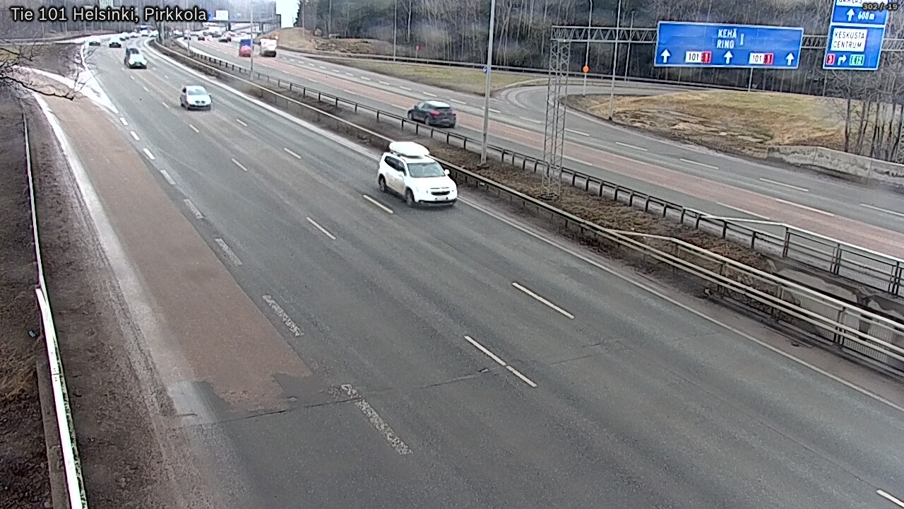 Weather Camera Image Road 101 Helsinki Pirkkola, Helsinki, Uusimaa