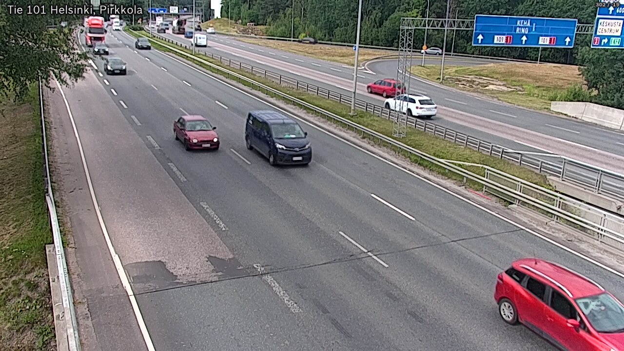 Weather Camera Image Road 101 Helsinki Pirkkola, Helsinki, Uusimaa