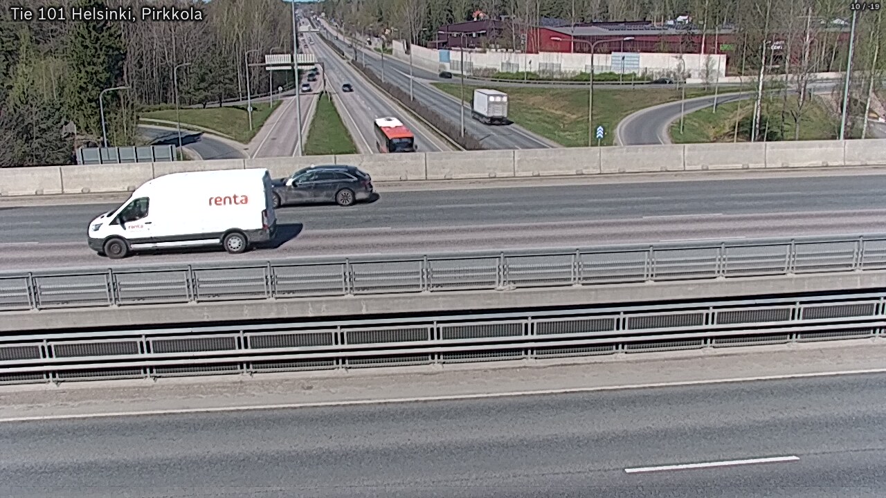 Weather Camera Image Väg 101 Helsingfors Britas, Helsinki, Uusimaa