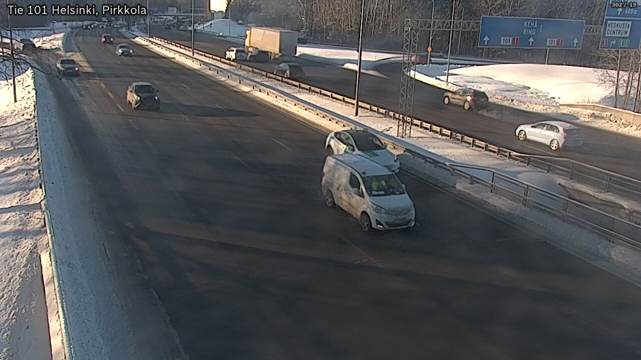 Weather Camera Image Road 101 Helsinki Pirkkola, Helsinki, Uusimaa