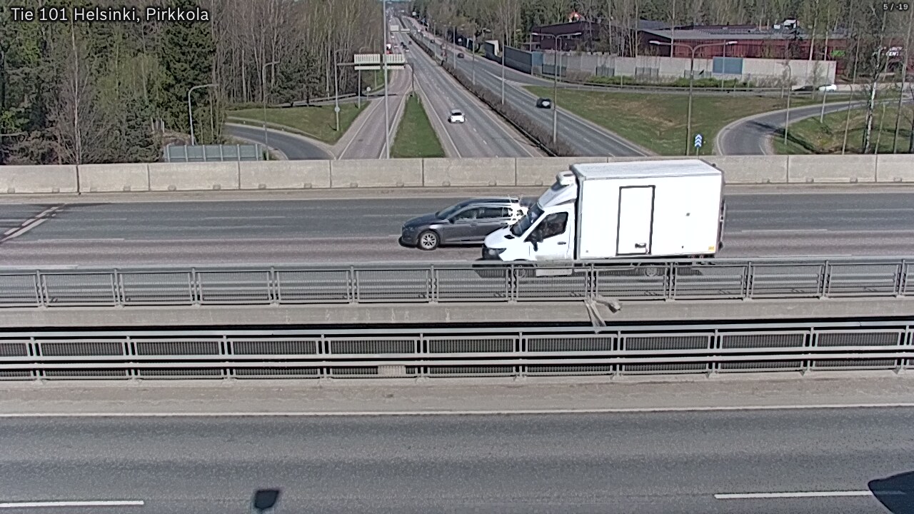 Weather Camera Image Väg 101 Helsingfors Britas, Helsinki, Uusimaa