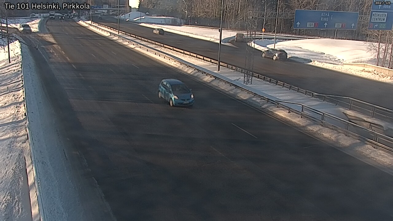 Weather Camera Image Road 101 Helsinki Pirkkola, Helsinki, Uusimaa
