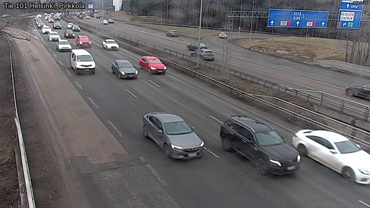 Weather Camera Image Road 101 Helsinki Pirkkola, Helsinki, Uusimaa