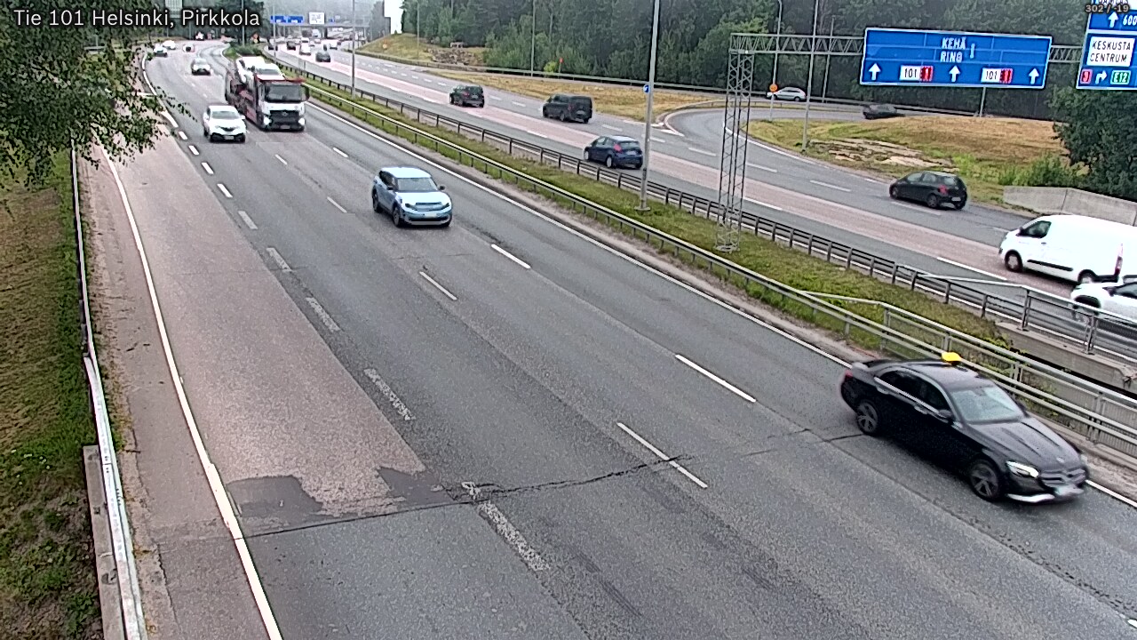 Weather Camera Image Road 101 Helsinki Pirkkola, Helsinki, Uusimaa