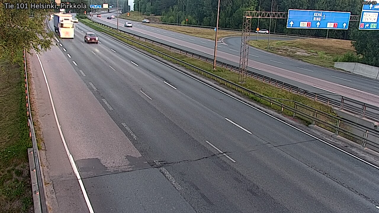 Weather Camera Image Road 101 Helsinki Pirkkola, Helsinki, Uusimaa