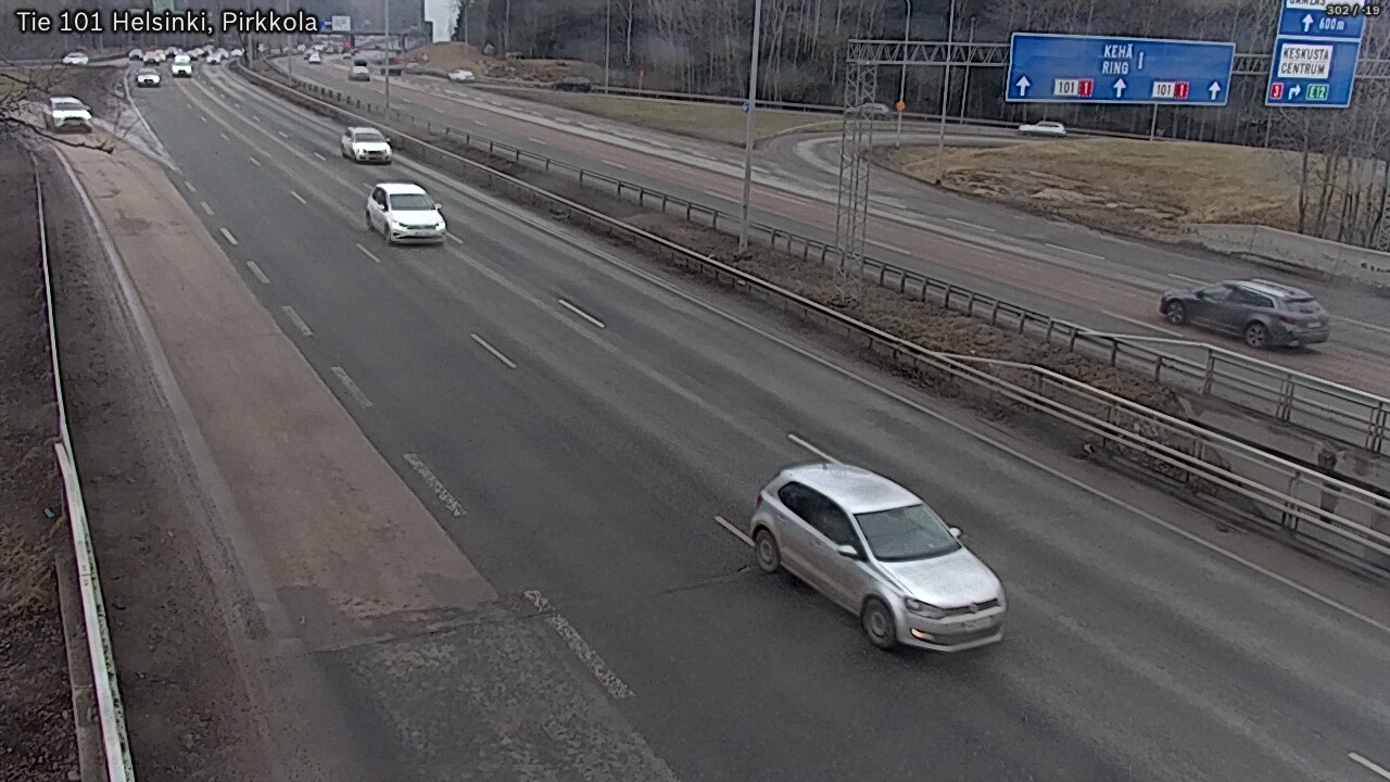 Weather Camera Image Road 101 Helsinki Pirkkola, Helsinki, Uusimaa