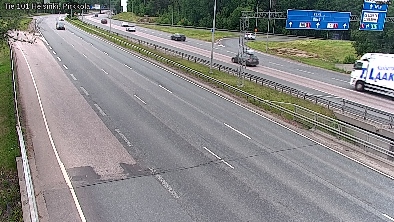 Weather Camera Image Road 101 Helsinki Pirkkola, Helsinki, Uusimaa