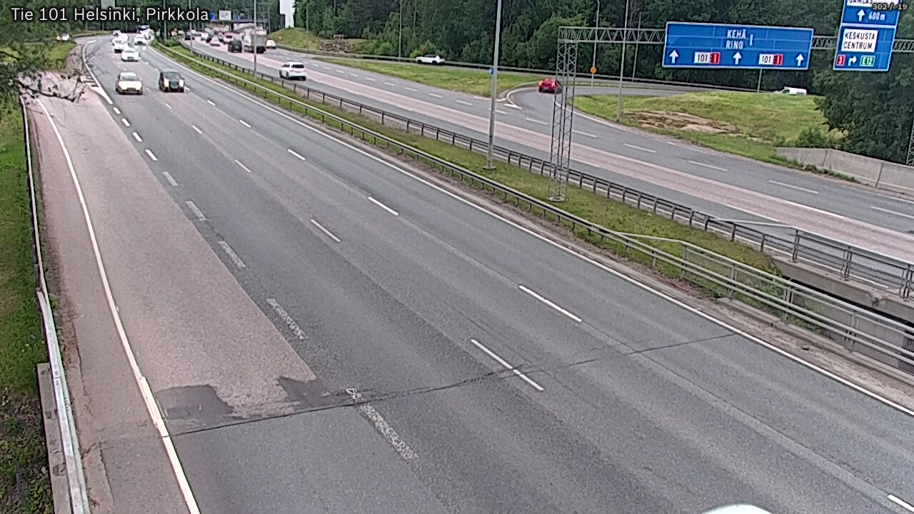 Weather Camera Image Road 101 Helsinki Pirkkola, Helsinki, Uusimaa