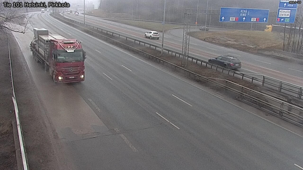 Weather Camera Image Road 101 Helsinki Pirkkola, Helsinki, Uusimaa