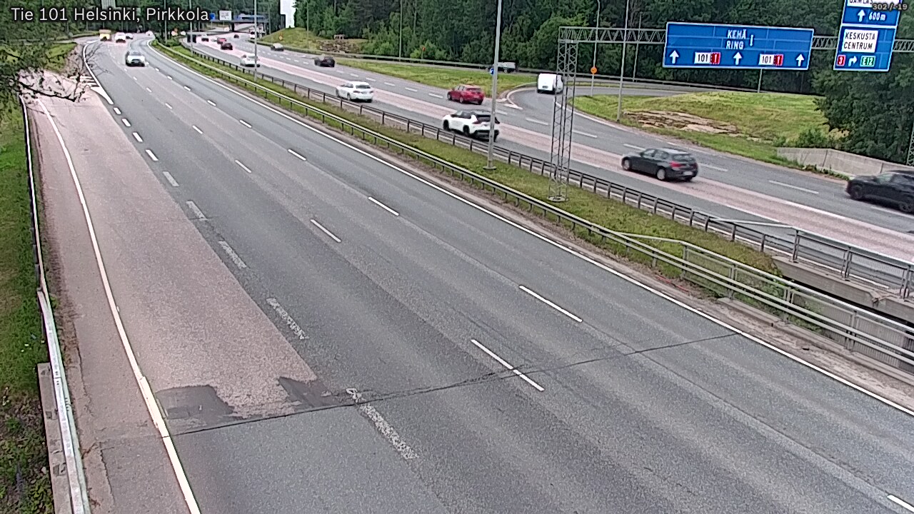 Weather Camera Image Road 101 Helsinki Pirkkola, Helsinki, Uusimaa