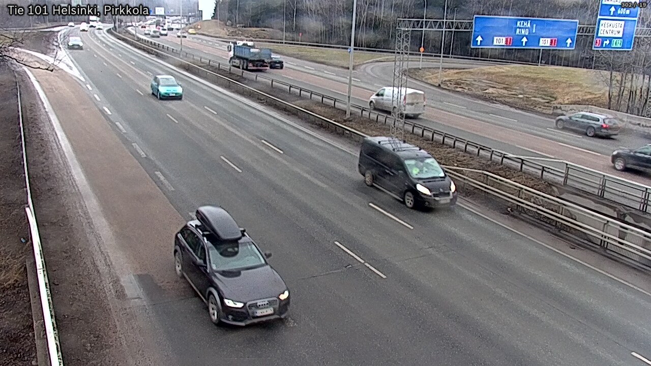 Weather Camera Image Road 101 Helsinki Pirkkola, Helsinki, Uusimaa