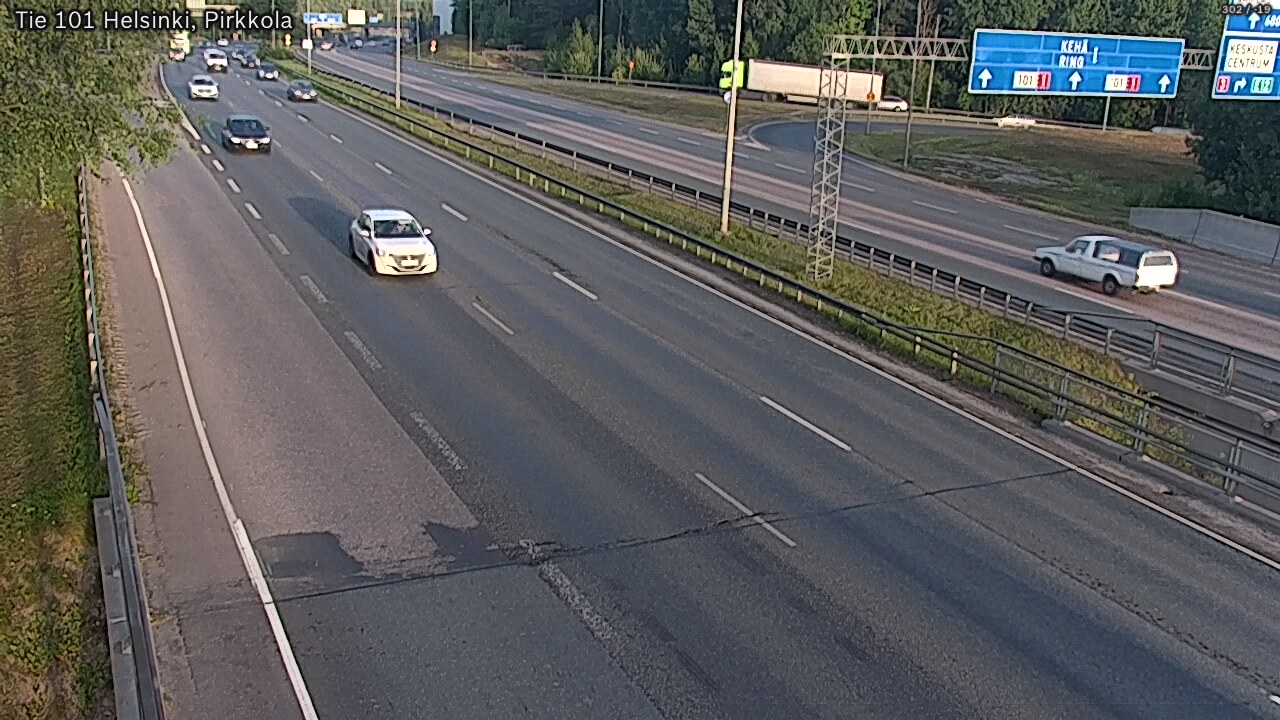 Weather Camera Image Road 101 Helsinki Pirkkola, Helsinki, Uusimaa