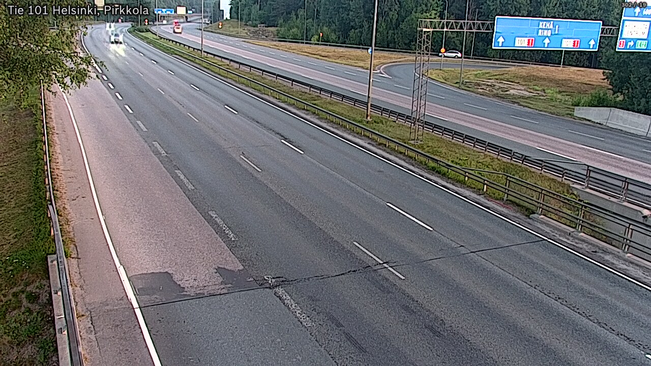 Weather Camera Image Road 101 Helsinki Pirkkola, Helsinki, Uusimaa