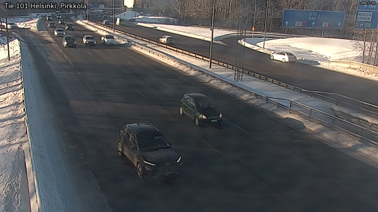 Weather Camera Image Road 101 Helsinki Pirkkola, Helsinki, Uusimaa