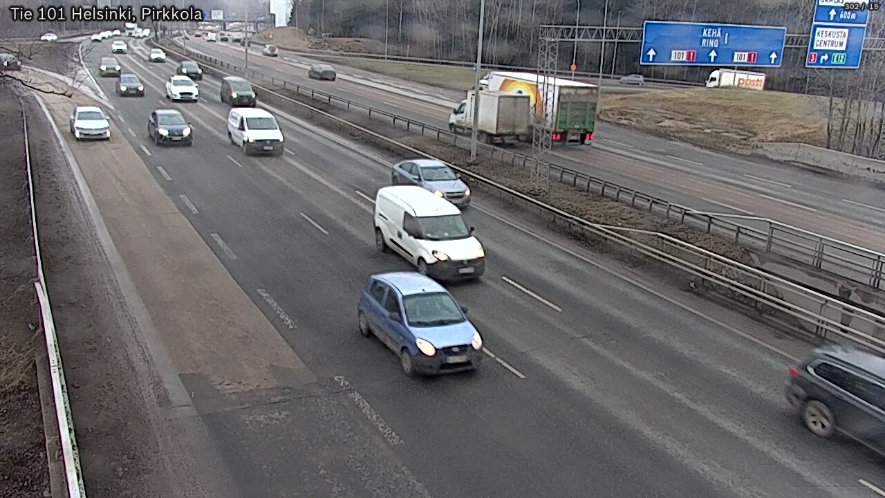 Weather Camera Image Road 101 Helsinki Pirkkola, Helsinki, Uusimaa