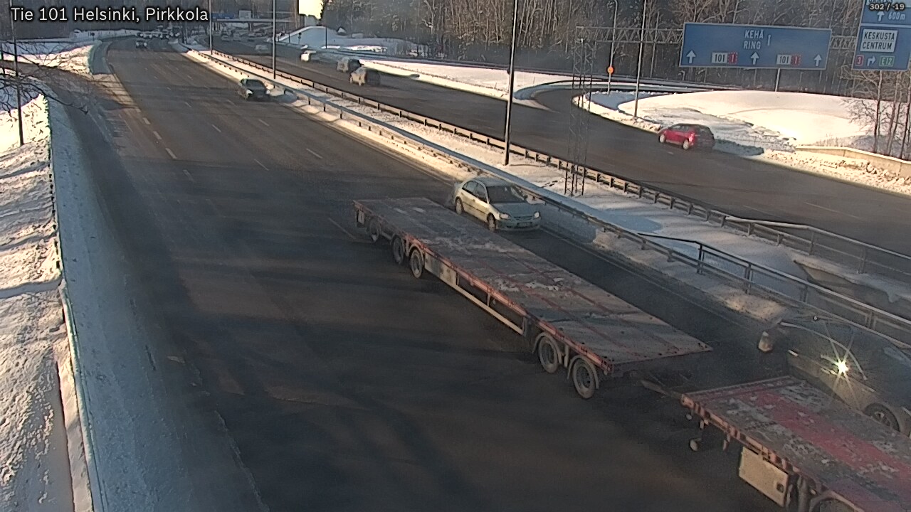 Weather Camera Image Road 101 Helsinki Pirkkola, Helsinki, Uusimaa