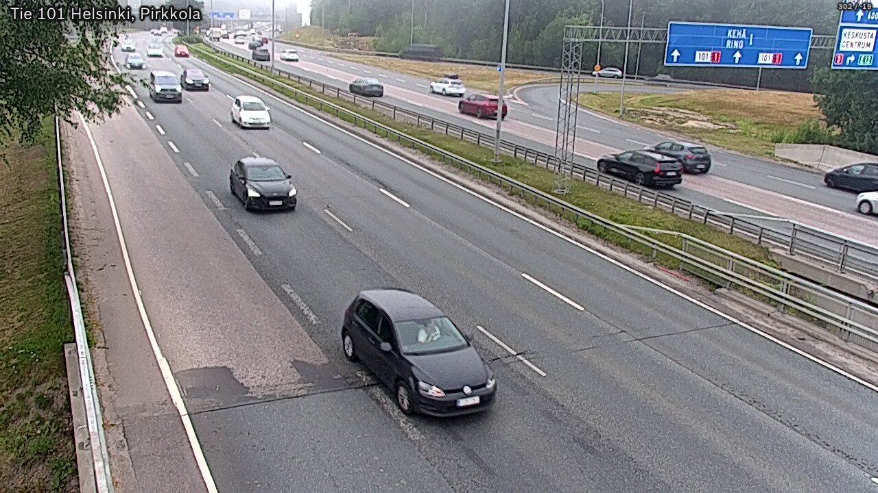 Weather Camera Image Road 101 Helsinki Pirkkola, Helsinki, Uusimaa