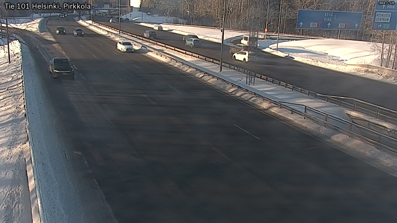 Weather Camera Image Road 101 Helsinki Pirkkola, Helsinki, Uusimaa