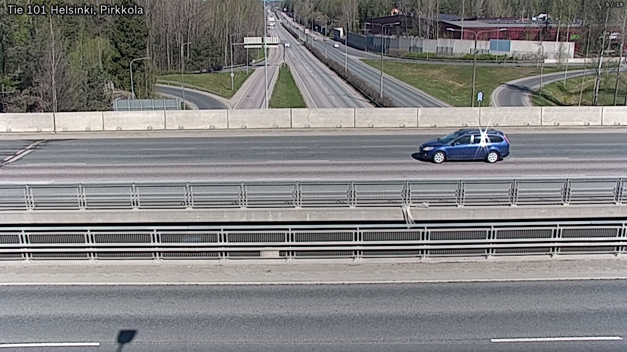 Weather Camera Image Väg 101 Helsingfors Britas, Helsinki, Uusimaa