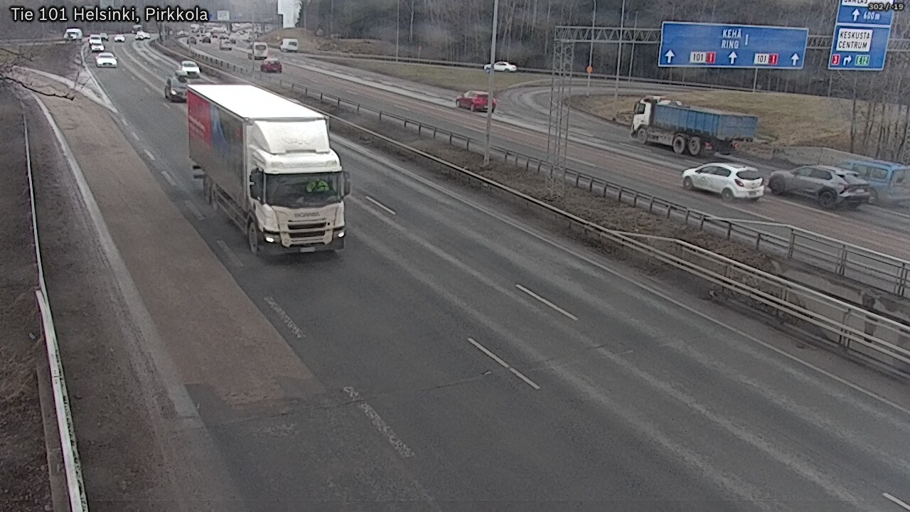 Weather Camera Image Road 101 Helsinki Pirkkola, Helsinki, Uusimaa