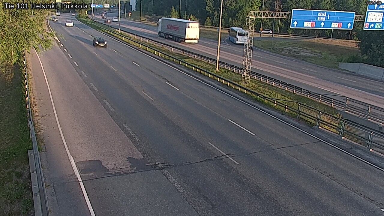 Weather Camera Image Road 101 Helsinki Pirkkola, Helsinki, Uusimaa
