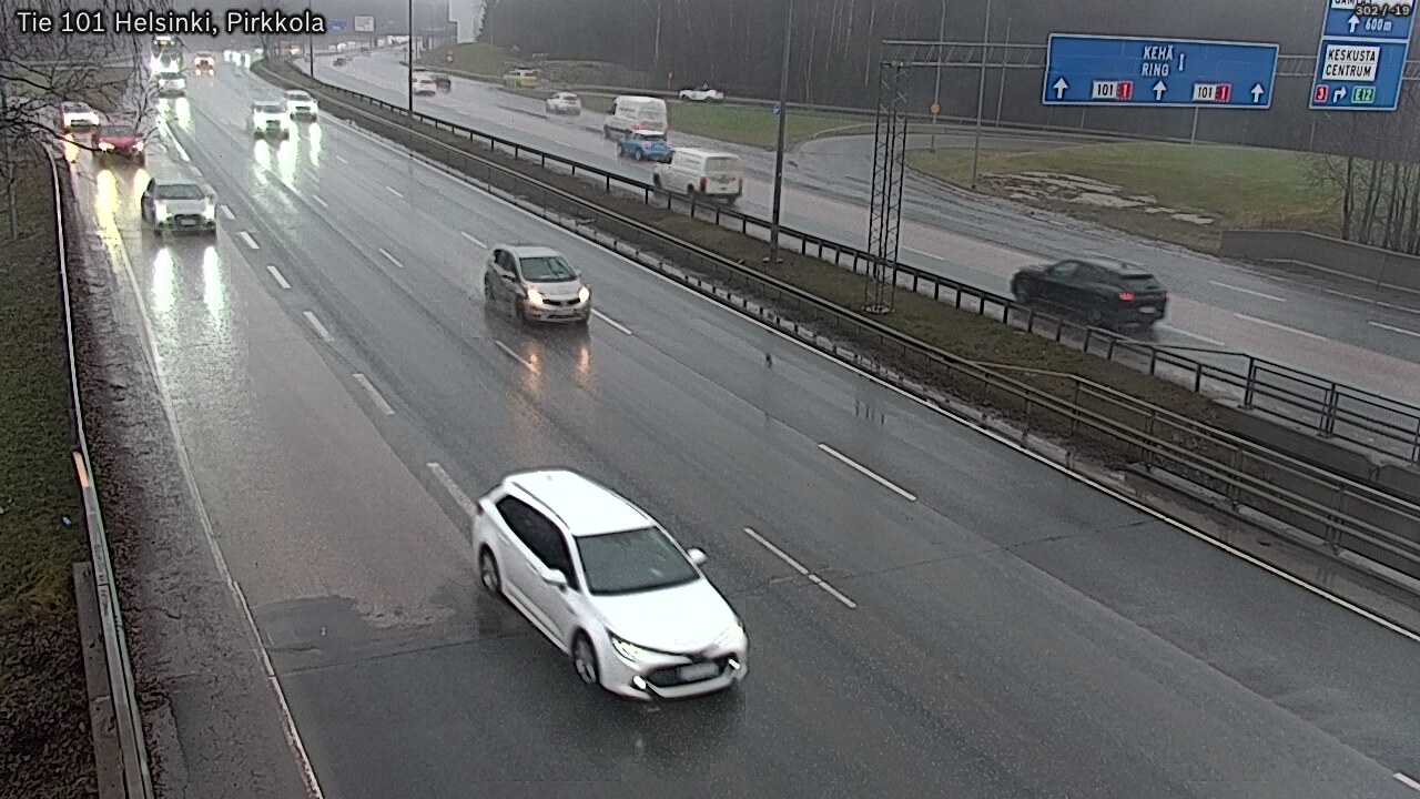 Weather Camera Image Väg 101 Helsingfors Britas, Helsinki, Uusimaa