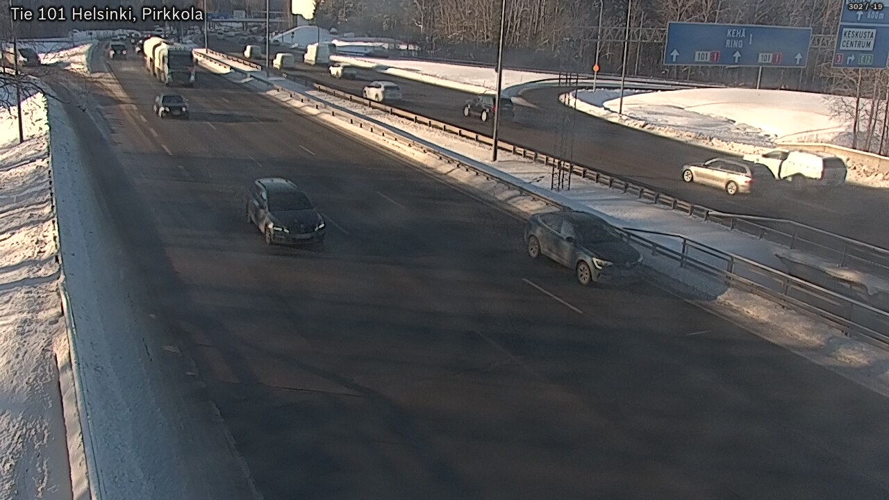 Weather Camera Image Road 101 Helsinki Pirkkola, Helsinki, Uusimaa