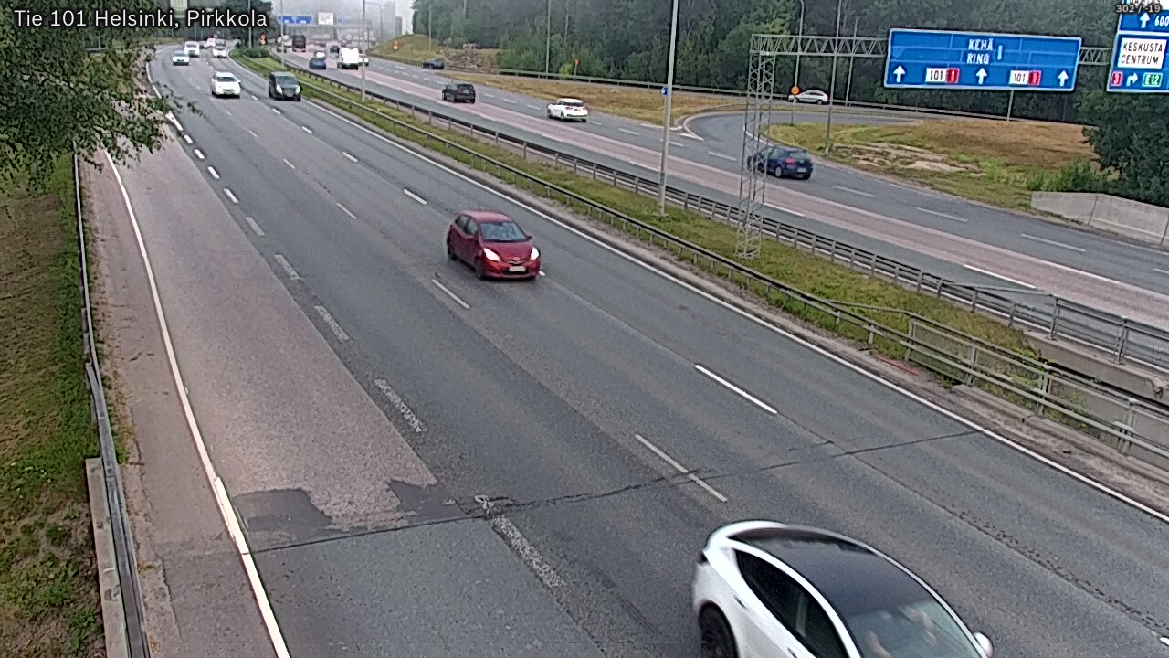 Weather Camera Image Road 101 Helsinki Pirkkola, Helsinki, Uusimaa