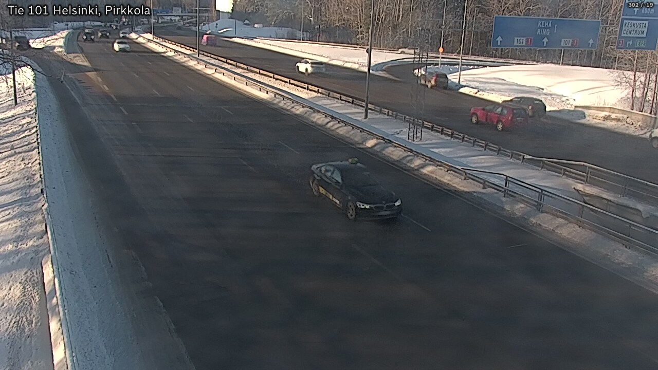 Weather Camera Image Road 101 Helsinki Pirkkola, Helsinki, Uusimaa