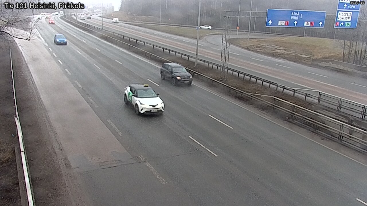 Weather Camera Image Road 101 Helsinki Pirkkola, Helsinki, Uusimaa