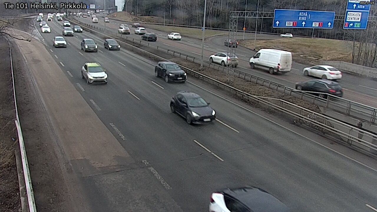 Weather Camera Image Road 101 Helsinki Pirkkola, Helsinki, Uusimaa