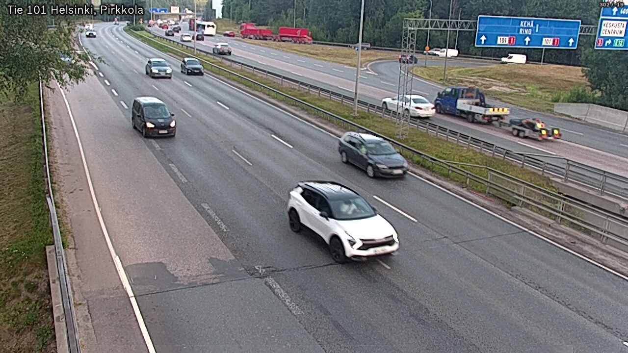 Weather Camera Image Road 101 Helsinki Pirkkola, Helsinki, Uusimaa