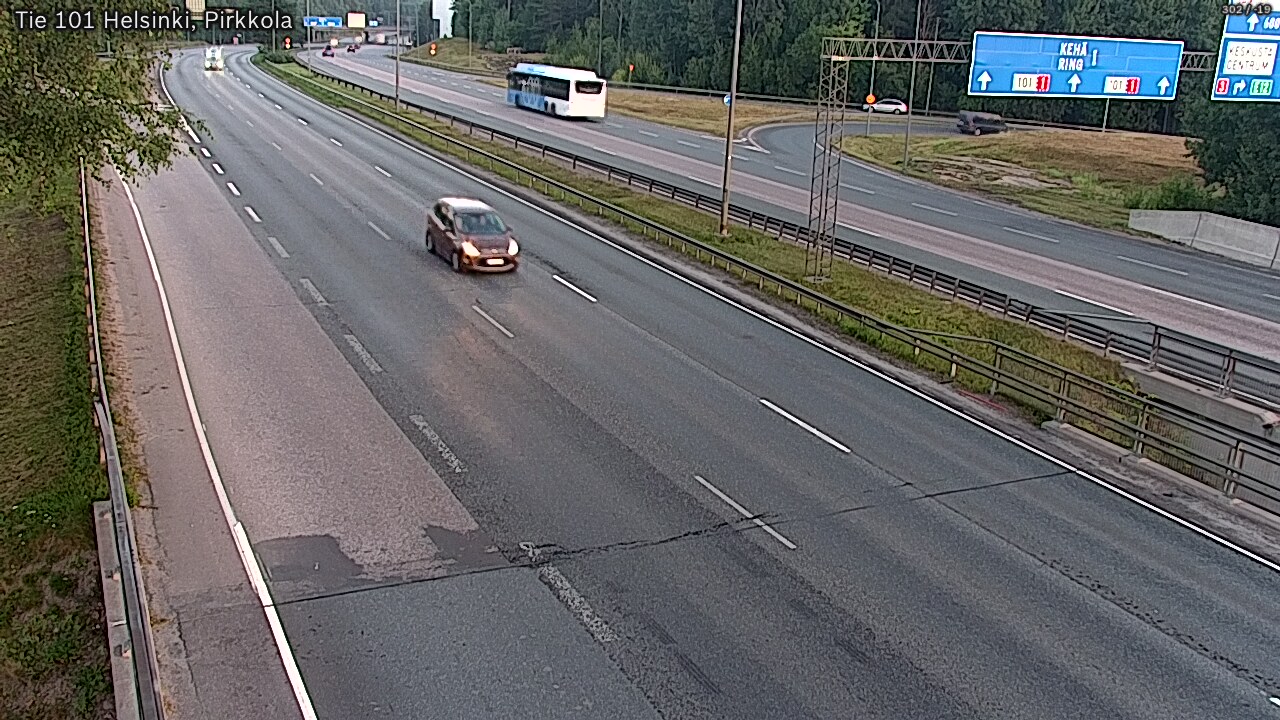 Weather Camera Image Road 101 Helsinki Pirkkola, Helsinki, Uusimaa