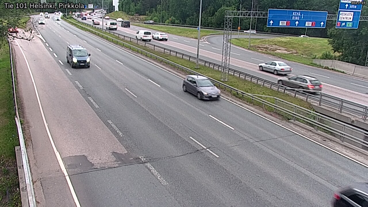 Weather Camera Image Road 101 Helsinki Pirkkola, Helsinki, Uusimaa