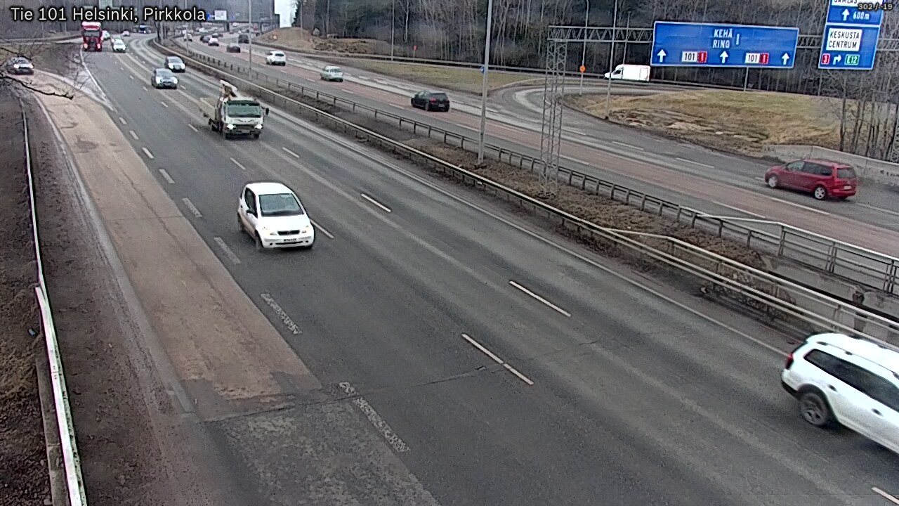 Weather Camera Image Road 101 Helsinki Pirkkola, Helsinki, Uusimaa