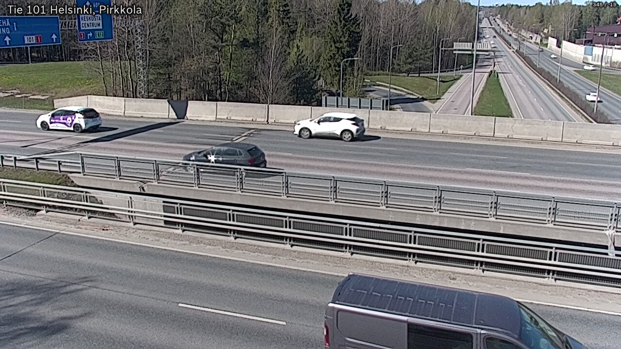 Weather Camera Image Väg 101 Helsingfors Britas, Helsinki, Uusimaa
