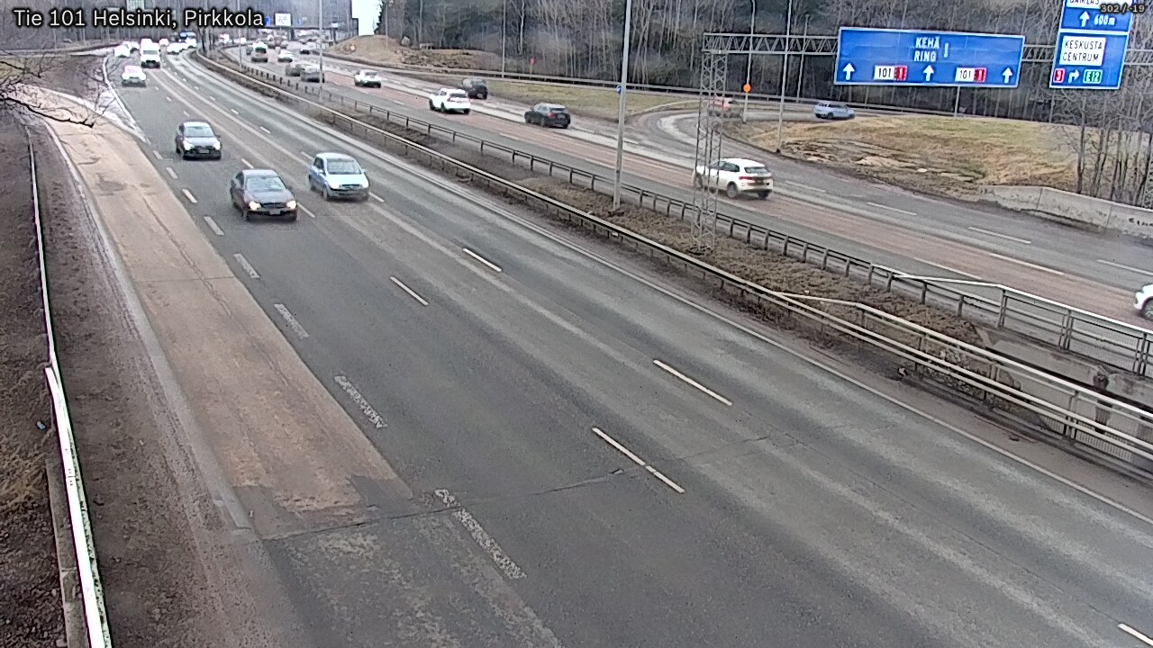 Weather Camera Image Road 101 Helsinki Pirkkola, Helsinki, Uusimaa