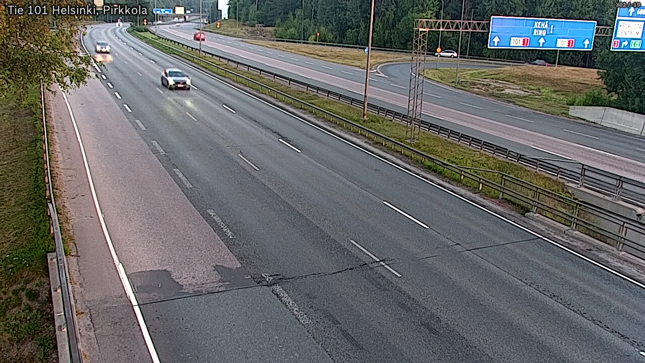Weather Camera Image Road 101 Helsinki Pirkkola, Helsinki, Uusimaa