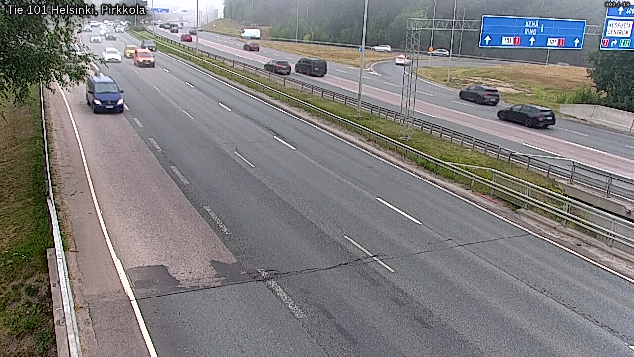 Weather Camera Image Road 101 Helsinki Pirkkola, Helsinki, Uusimaa