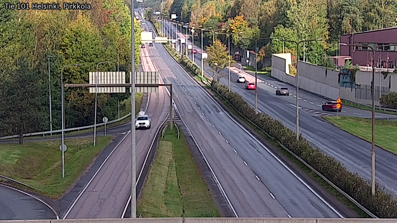 Weather Camera Image Road 101 Helsinki Pirkkola, Helsinki, Uusimaa