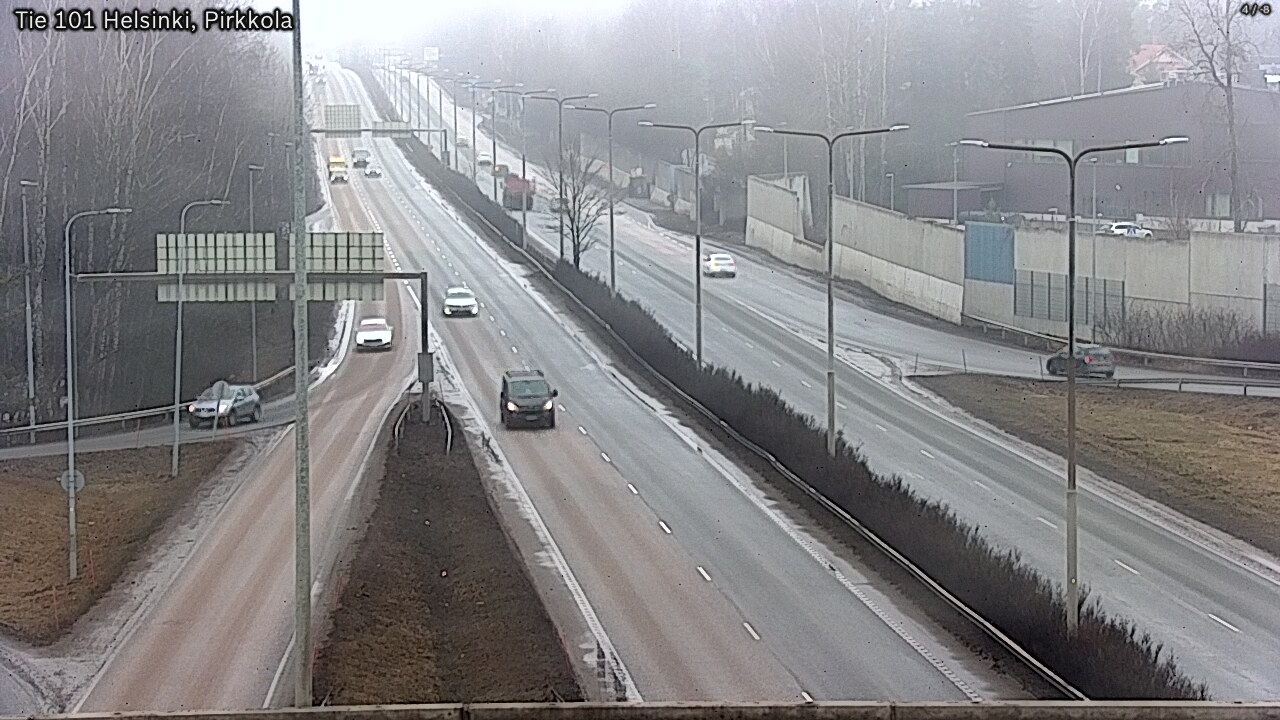 Weather Camera Image Road 101 Helsinki Pirkkola, Helsinki, Uusimaa