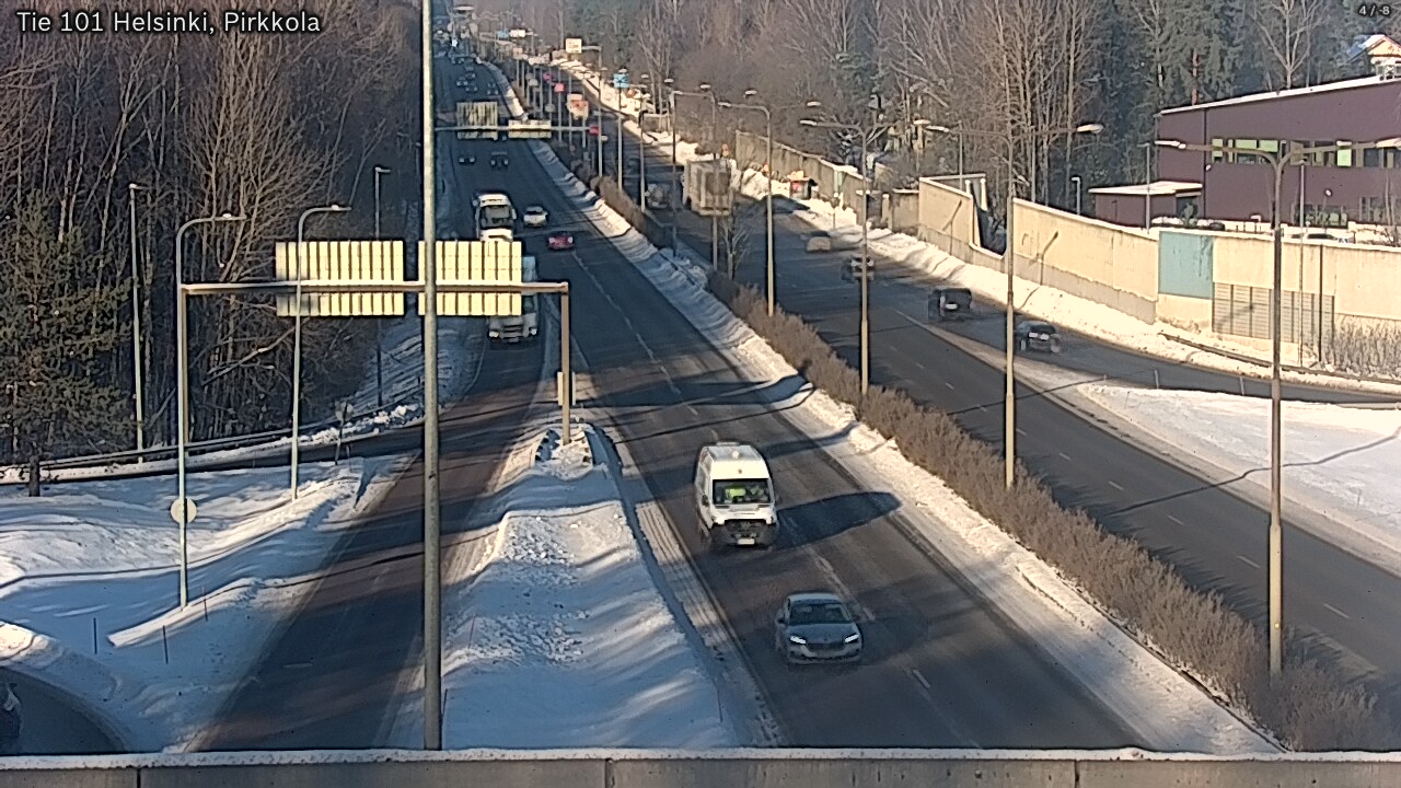 Weather Camera Image Road 101 Helsinki Pirkkola, Helsinki, Uusimaa