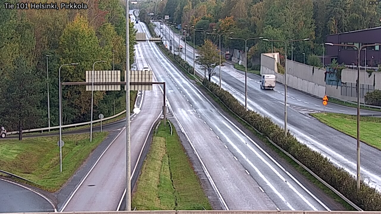 Weather Camera Image Road 101 Helsinki Pirkkola, Helsinki, Uusimaa