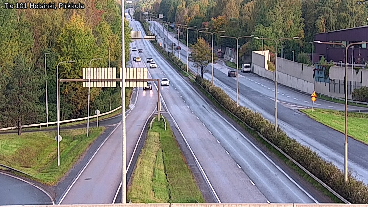 Weather Camera Image Road 101 Helsinki Pirkkola, Helsinki, Uusimaa
